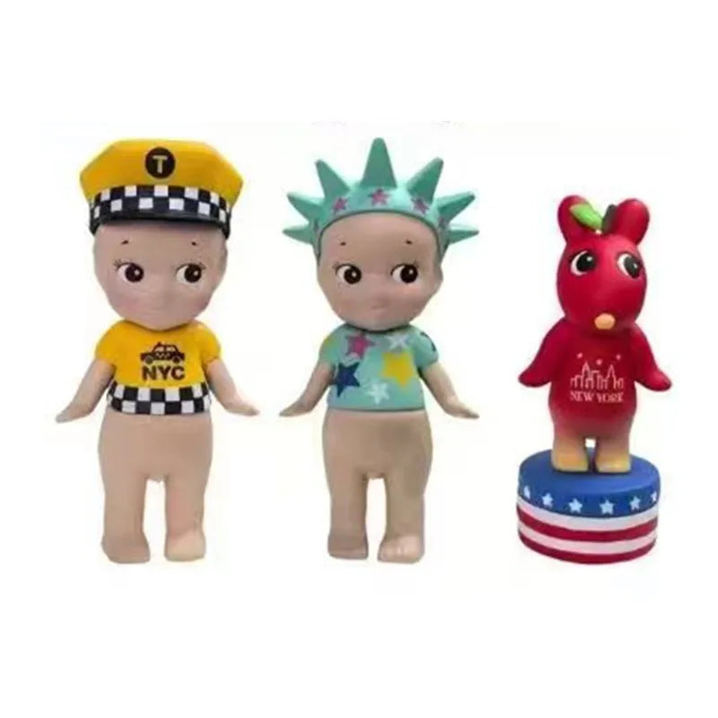 Cute Angel Hippers Blind Box Mystery Box New York Series Mini Anime Figurines Dolls  Christmas and Birthday Gifts