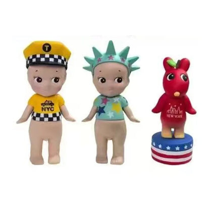 Cute Angel Hippers Blind Box Mystery Box New York Series Mini Anime Figurines Dolls  Christmas and Birthday Gifts