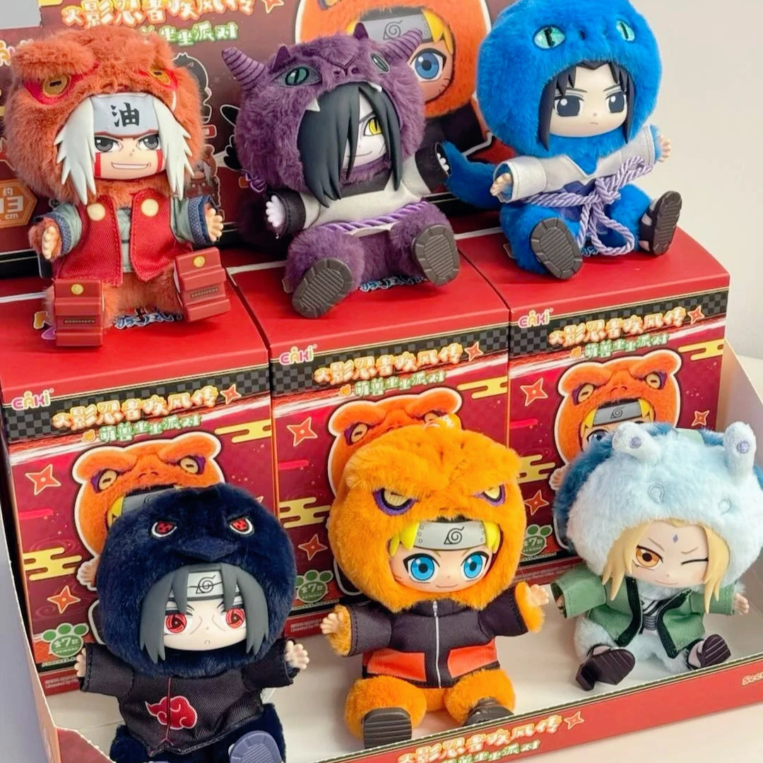 TOPTOY Eaki Naruto V2 Blind Box Shippuden Beast Party Series Pajamars Doll Movable Figure Itachi Uzumaki Naruto Surprise Gift