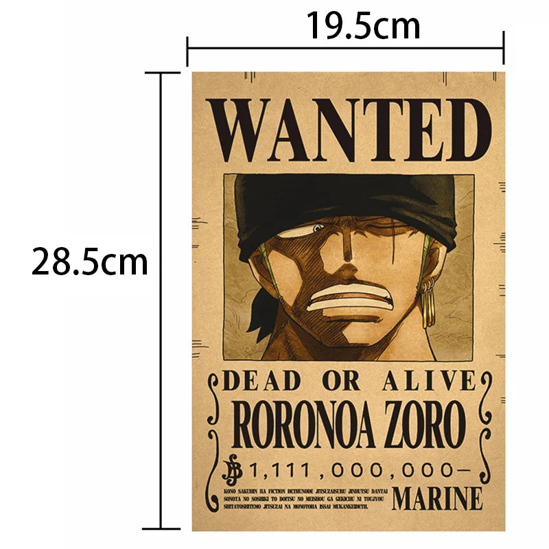 One Piece Luffy Wanted Posters