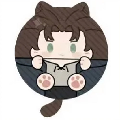 Attack On Titan Vol 2 Cat Ear Squeaky Mochi Anime Plush Pendant Levi Eren Mikasa Hange Erwin Anime Peripheral Bag Ornament Toy