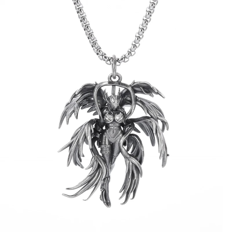 Anime Mecha Girl Pendant Necklace