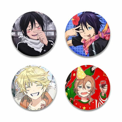 Anime Noragami Brooch Pin Cosplay Yato Yukine Cute Cartoon Badges