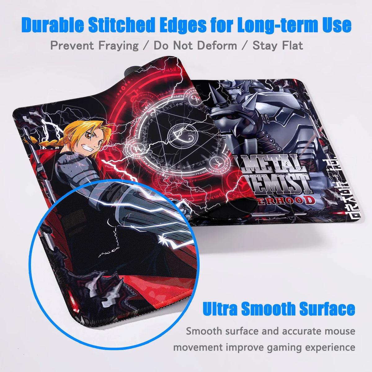 Fullmetal Alchemist Gaming Mouse Pad – XXL Anti-Slip