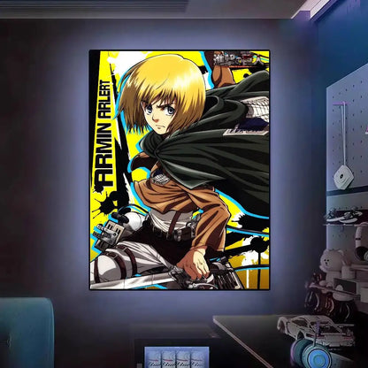 Wall Art Print Poster Japanese Art Exhibition Decorative Painting Modern Home Decor Gift Unframed Pop Anime Attack On Titan