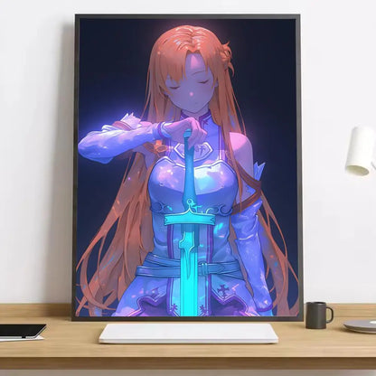 Sword Art Online Kirito Canvas Poster