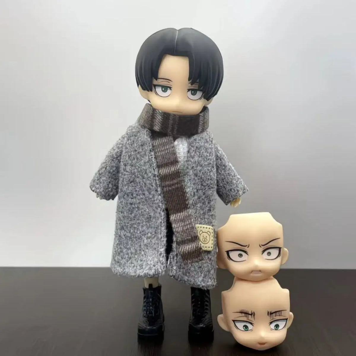 Attack On Titan Levi Ackerman Bjd Ob11 Doll Anime Action Figure Kawaii Model Toy Girls Collectible Ornaments Kids Christmas Gift