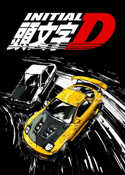 Initial D Takumi Canvas Poster