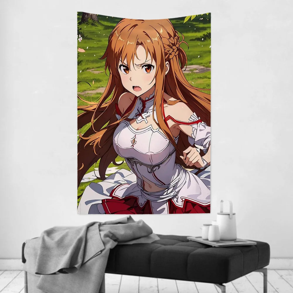 Sword Art Online Yuuki Asuna Tapestry