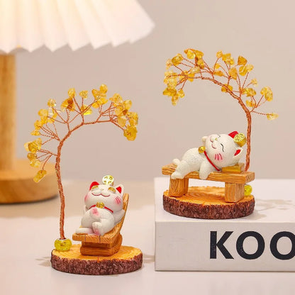 Lucky Cat Fortune Ornament