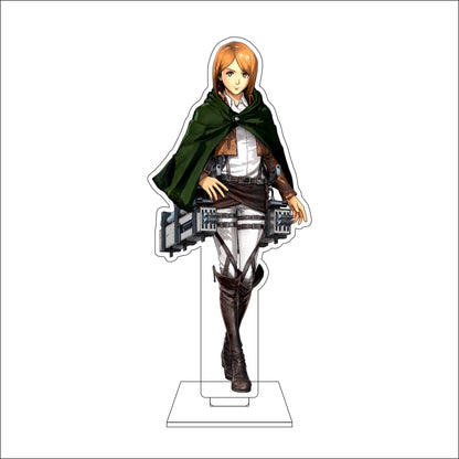 16CM Anime Attack on Titan Cosplay Acrylic Figure Stand Plate Ymir Sasha Braus Conny Springe Ornaments Gifts