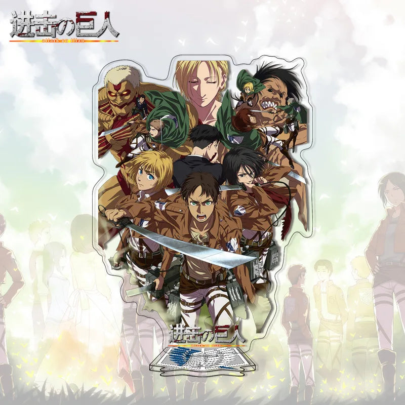 Attack on Titan Acrylic Stand Anime Large Stand Cartoon Cute Character Figure Display Stand Anime Merchandise Collectible Gift