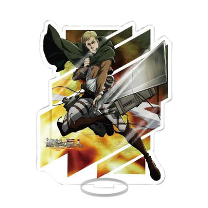 Attack On Titan Armin Arlert Eren Yeager Mikasa Anime Acrylic Figure Display Stand Model Plate Keychain Friends Girl Gift School