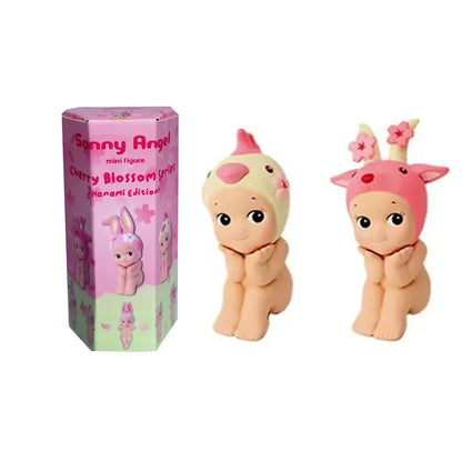 1-12pcs cherry blossom series hippers blind box mini figure collectible phone decoration table christmas gift mystery box
