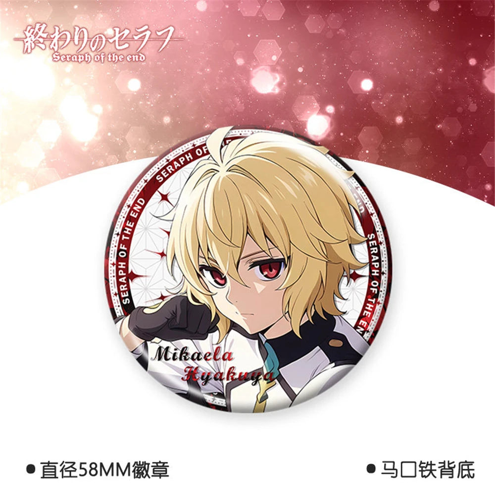 Seraph Of The End Yuichiro Mikaela Badge Pin