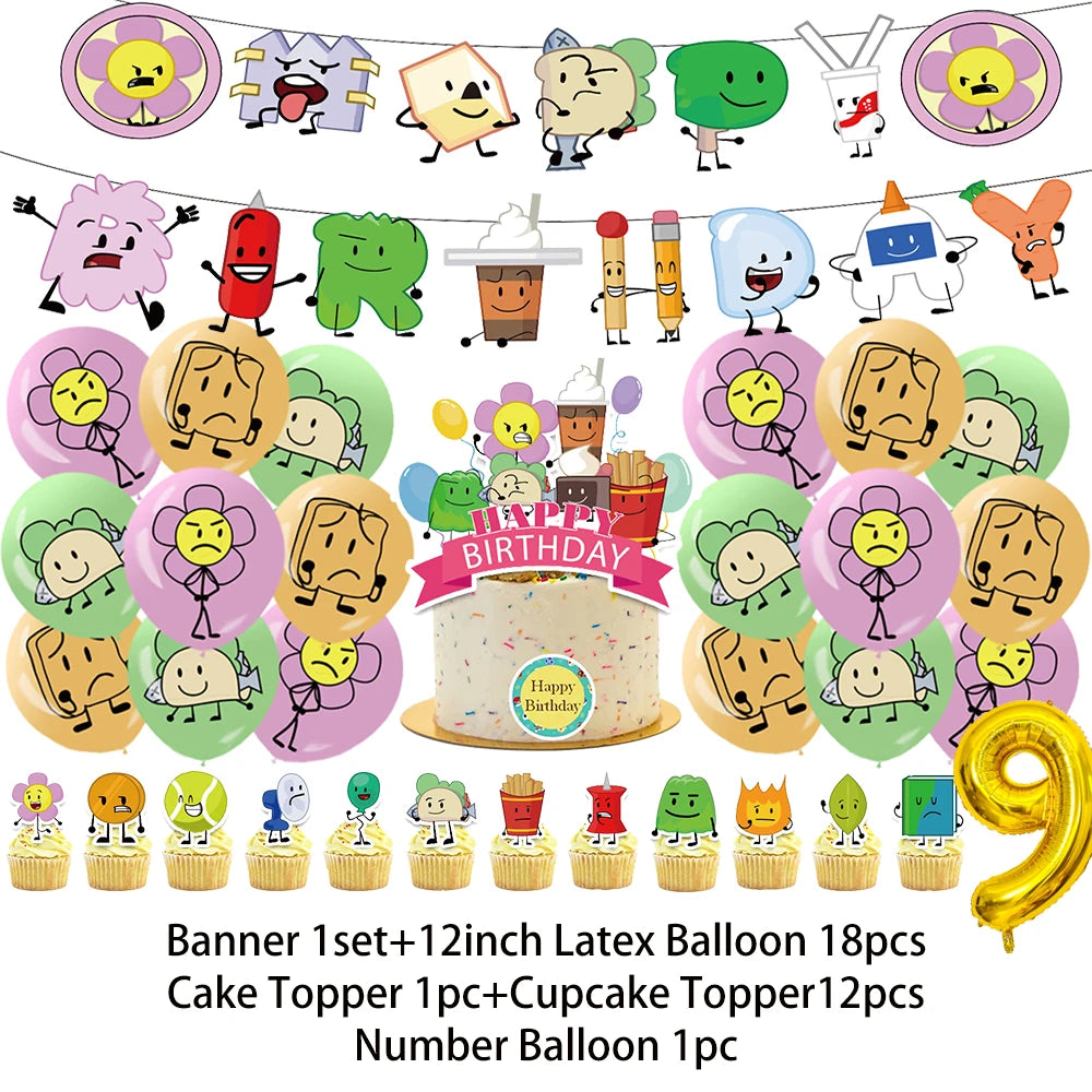 Battle For Dreaming Island Birthday Backdrop Set