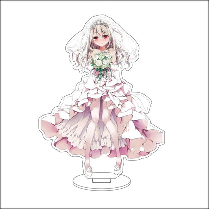 16CM Anime Fate/stay night Altria Pendragon Rin Tohsaka Illyasviel von Einzbern Cos Acrylic Figure Stand Ornaments Gifts
