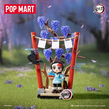 POP MART DEMON SLAYER Unwavering Resolve Arc Series Block Flgures Genuine Blind Box Doll Mystery Box Original Toys Gift