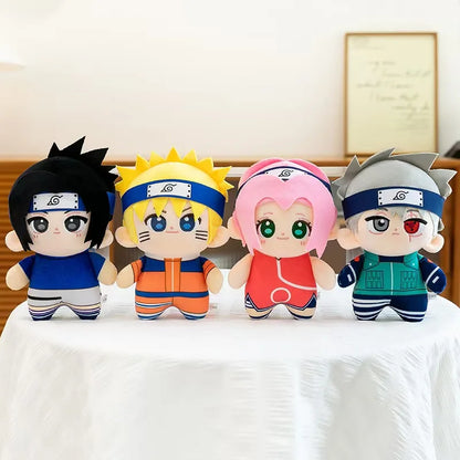 Naruto Anime Plush Toys Cute Sasuke Sakura Plushie Kawaii Kakashi Soft Stuff Doll Room Decor For Fans Birthday Gift
