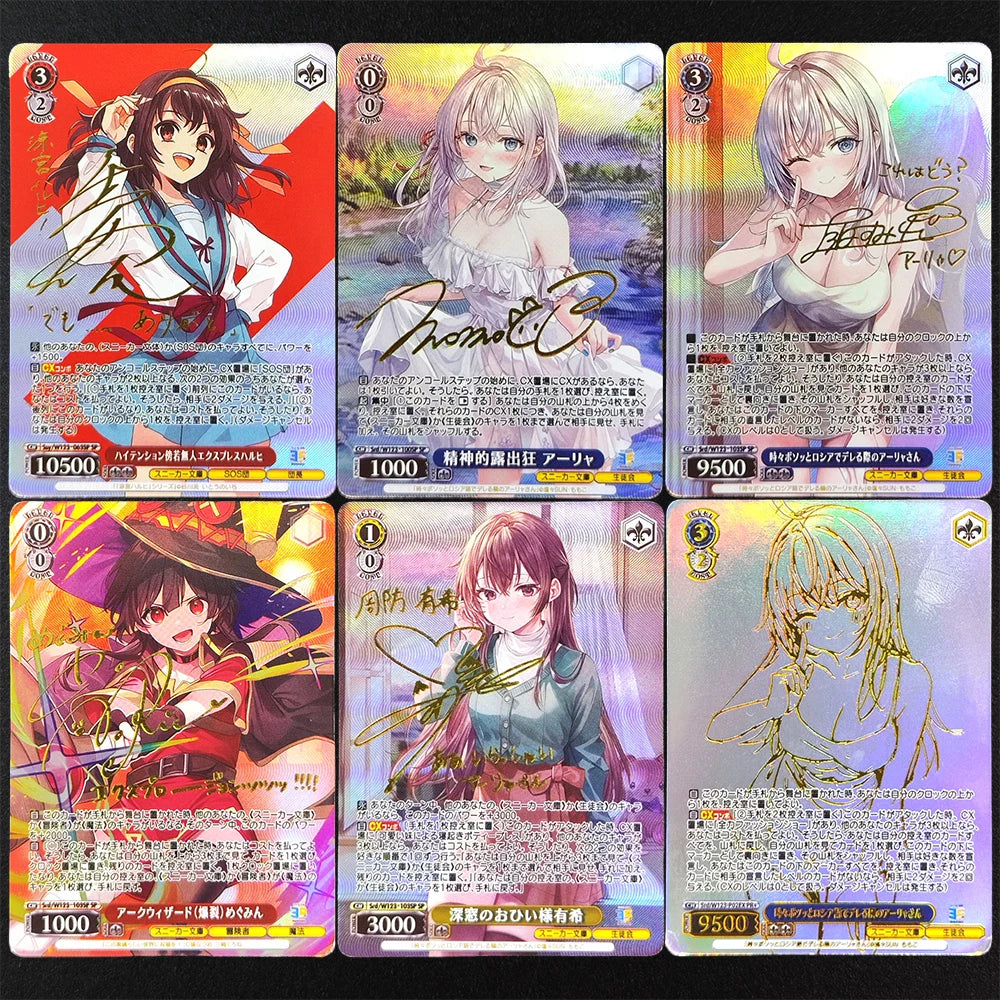 Weiss Schwarz Megumin Signed Card