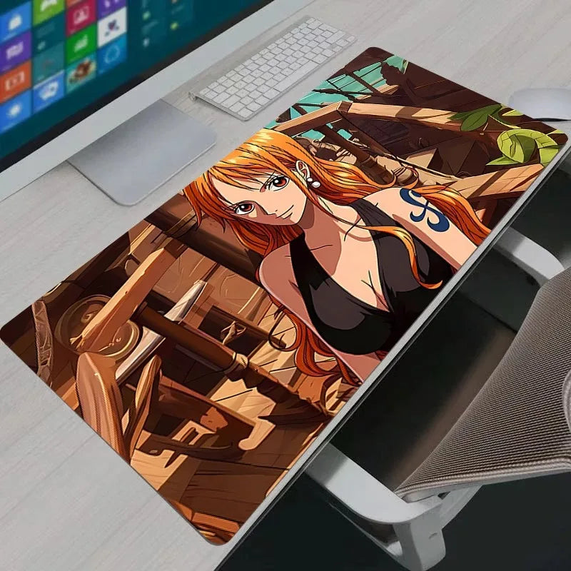Large One Piece Mouse Pad Gamer Nami Computer Desk Mat Modern Table Keyboard Laptop Carpet XXL Gaming Mousepad Girl's Gift