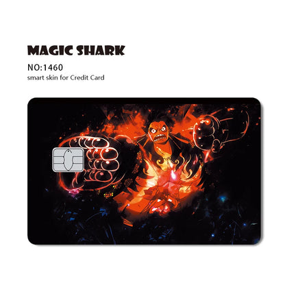 Hot Sale Maigc Shark Anime One-Pieces Chopper Luffy Nami Waterproof Front Side Sticker Film Skin for Credit Debit Card