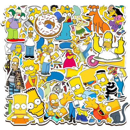 The Simpsons Graffiti Waterproof Stickers