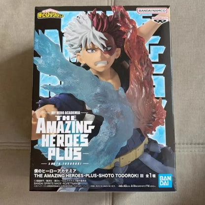 In Stock Original Bandai Banpresto My Hero Academia Todoroki Shoto Anime Characters Model Toy Birthday Present Garage