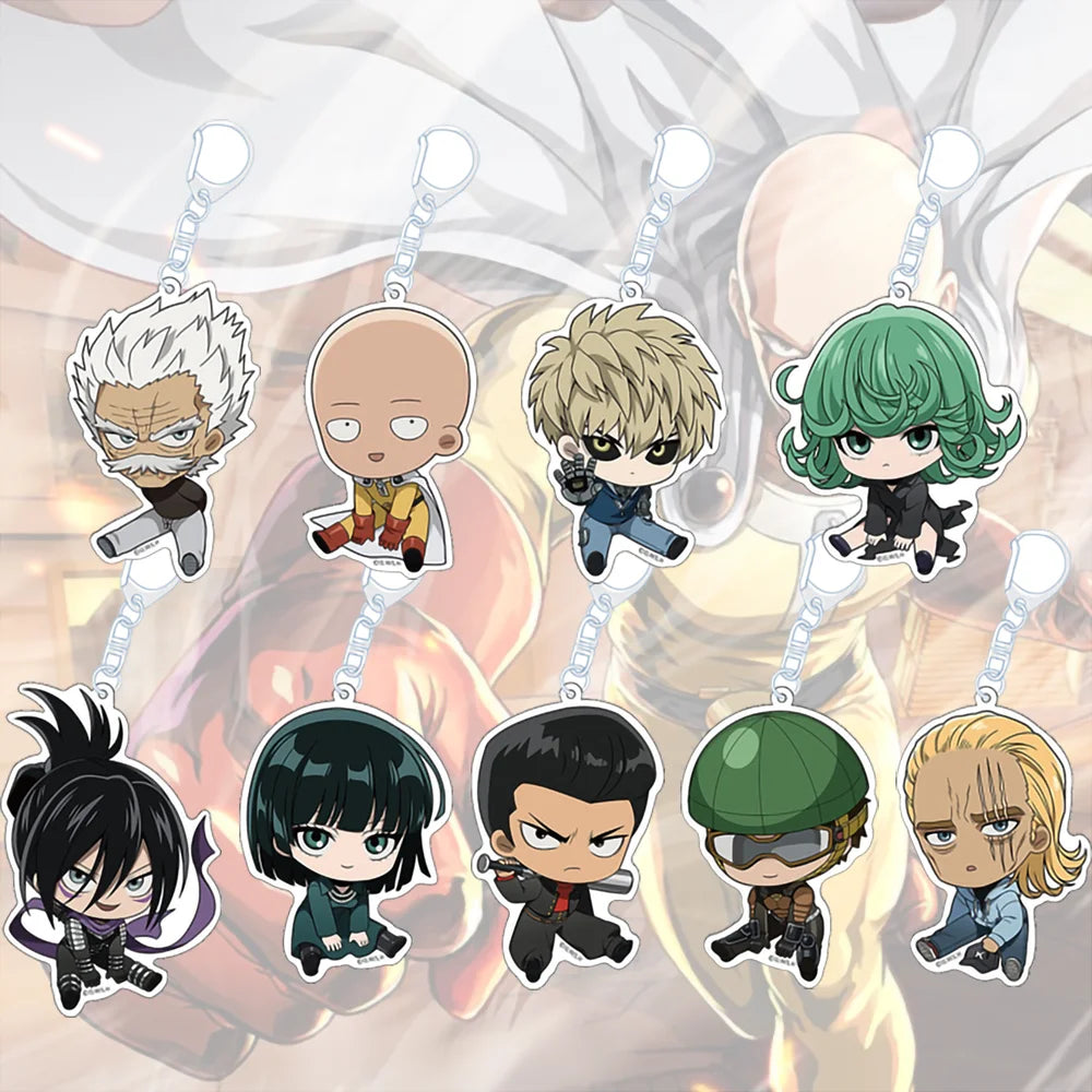 One Punch Man King Acrylic Keychain