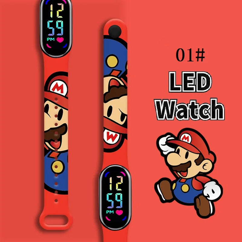 Kids LED Watch Touch Control Digital Silicone Strap