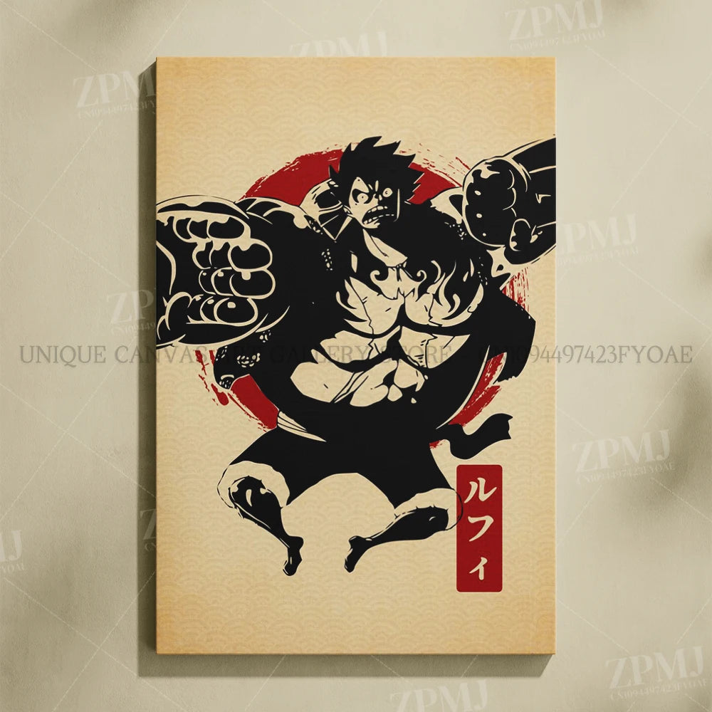 One Piece Monkey D. Luffy Canvas Poster