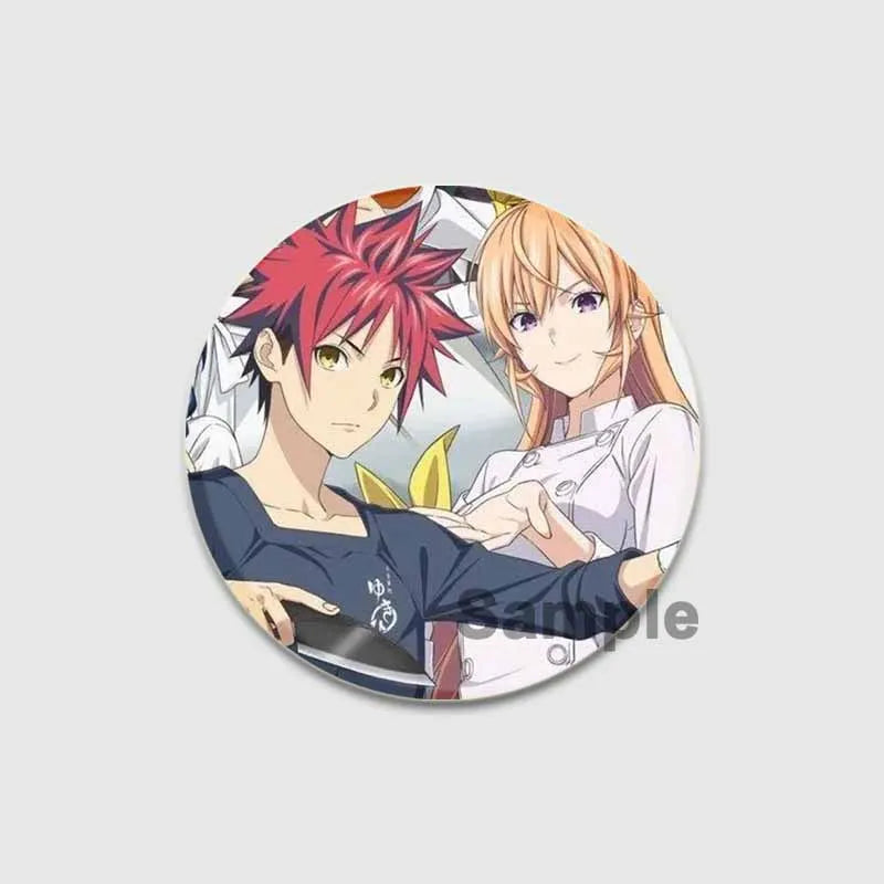 Food Wars Soma Tinplate Pins