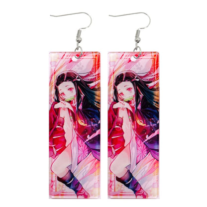Demon Slayer Tanjiro Hanafuda Earrings