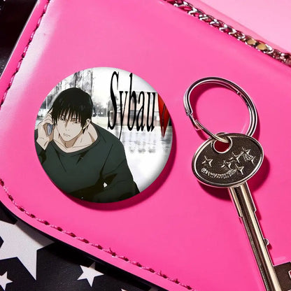 Anime Toji Fushiguro Photo Brooches Creative Round Badge Gifts Pins 32/44/58mm