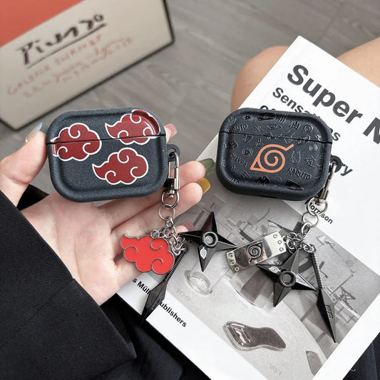 Japan Anime N-NARUTOS  Itachi Obito Pain Earphone Case For Airpods 4 2 3 1 Pro 3 2  Wireless Bluetooth Headset Protective Cover