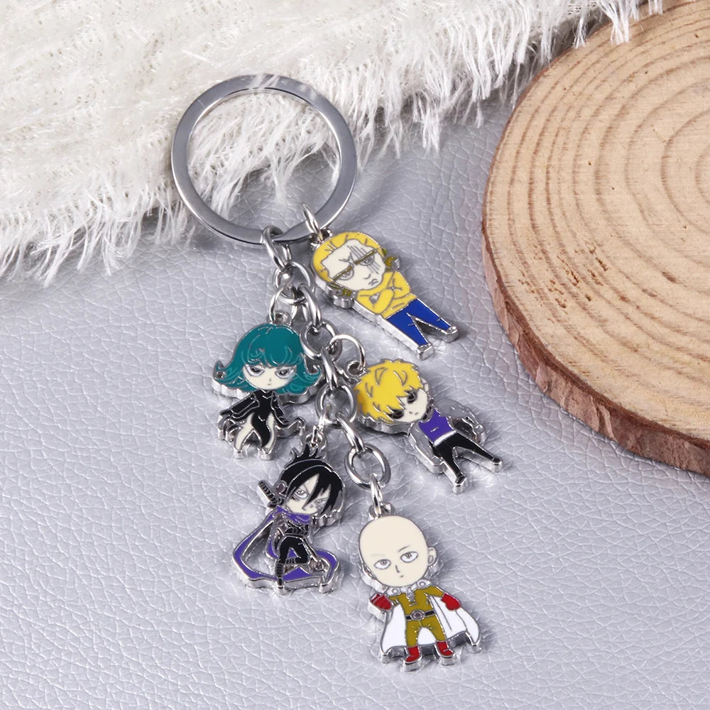 One Punch Man Saitama Keychain