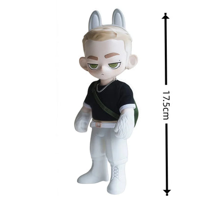 Toos Deer Head Boy Figure Muscle Guy Handsome Boy with Tattoo Warrior Doll Running Park Collection Ornament Accompany Gift