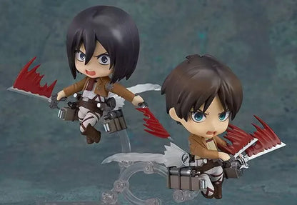 Attack On Titan Eren Yeager 375 Interchangeable Face Poseable Boxed Action Figure Desktop Decoration Anime Collectors