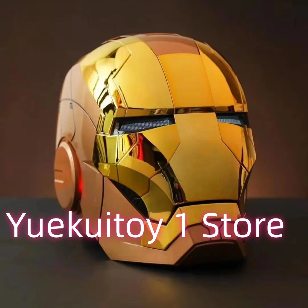 Wearable Iron Man Mk5 Helmet Toy with Arm Cannon Role Play Gift for Fans Transformers Bumblebee & Green Goblin Designs