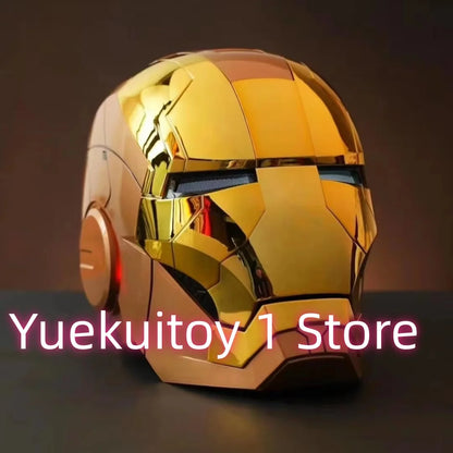 Wearable Iron Man Mk5 Helmet Toy with Arm Cannon Role Play Gift for Fans Transformers Bumblebee & Green Goblin Designs