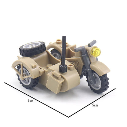 Military Special Forces SWAT Gangster Jeeps Off-Road Vehicle Assault Boat Model Soldier Weapons Building Block Toy For Children