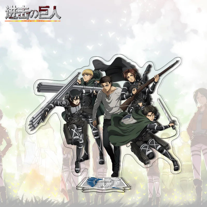 Attack on Titan Acrylic Stand Anime Large Stand Cartoon Cute Character Figure Display Stand Anime Merchandise Collectible Gift