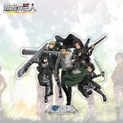 Attack on Titan Acrylic Stand Anime Large Stand Cartoon Cute Character Figure Display Stand Anime Merchandise Collectible Gift