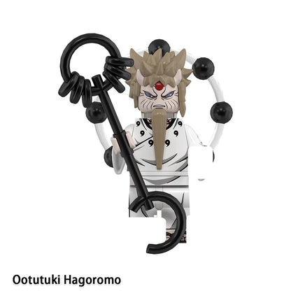 Naruto Sasuke Itachi Kakashi Jiraiya Tsunade Obito Indora Uchiha Anime Mini Man Blocks Figure WM6155 WM6154 WM6153 Collectible