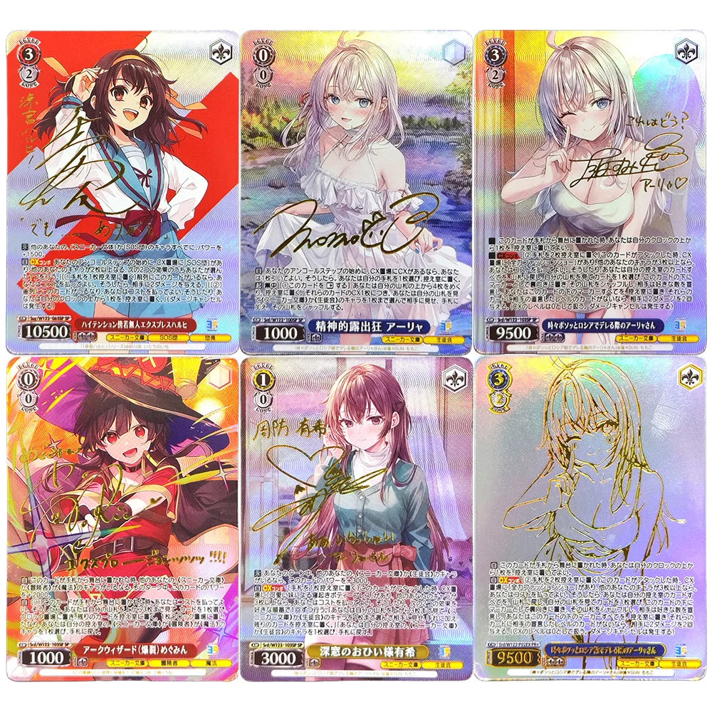 Weiss Schwarz Megumin Signed Card