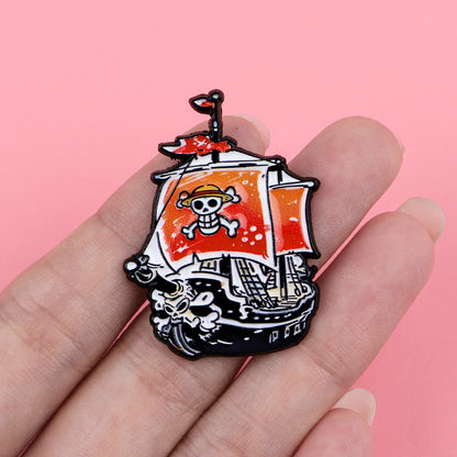 One Piece Thousand Sunny Enamel Pin