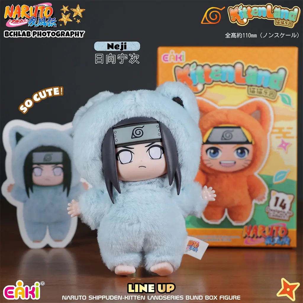 Brand New In Stock Genuine EAKI Naruto Shippuden KittenLand Vinyl Series Third Blind Box Plush Figurine Model Toys Holiday Gifts