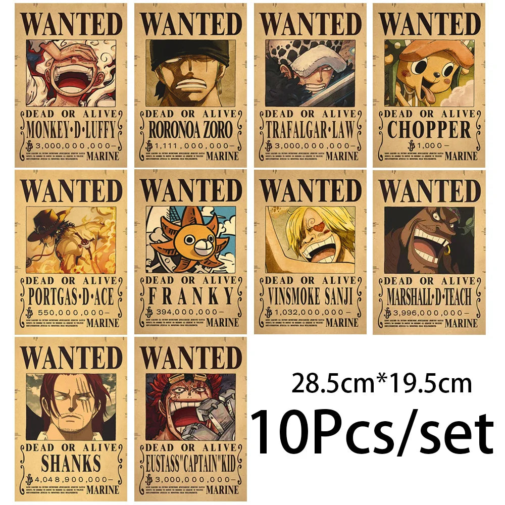 One Piece Luffy Wanted Posters