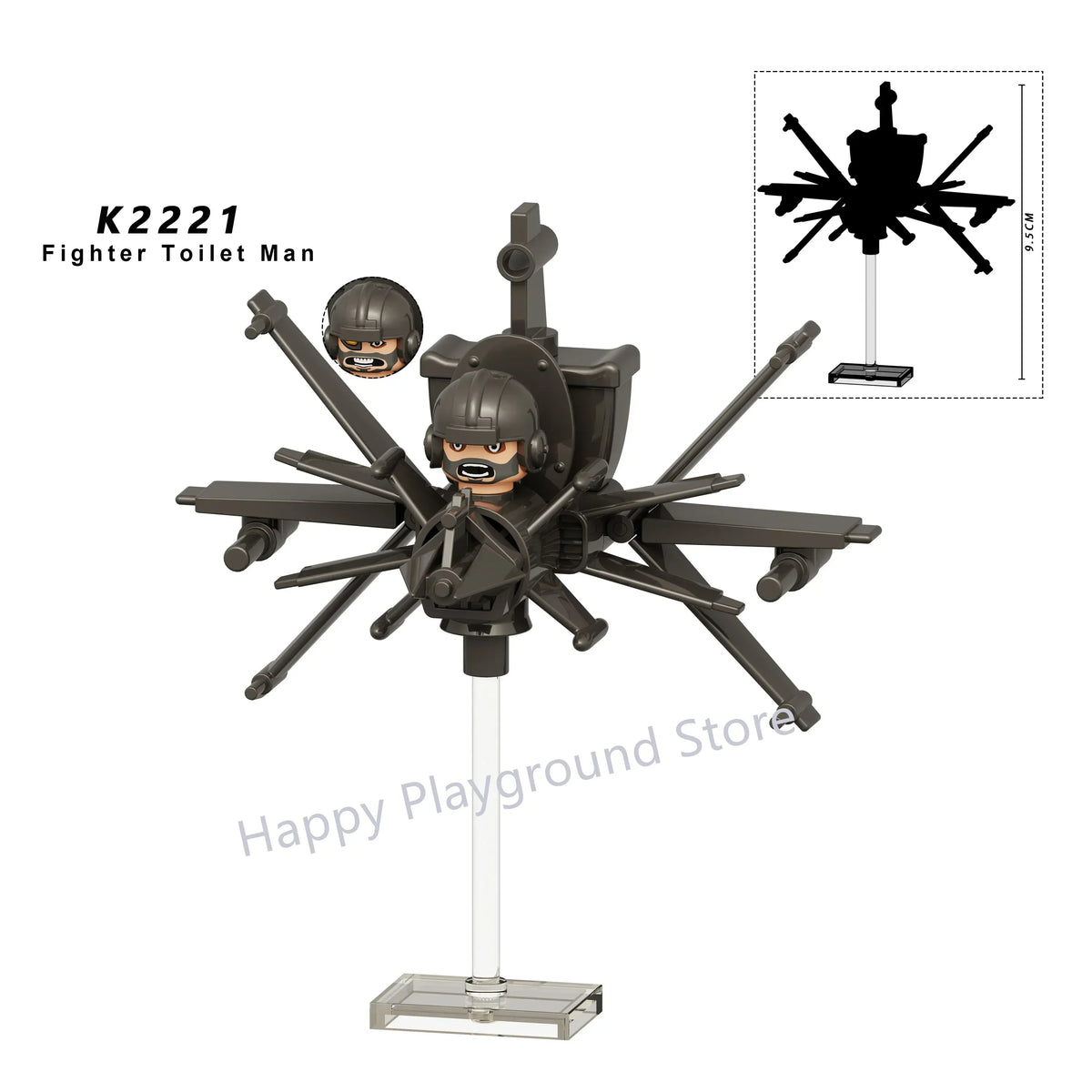 New KDL DJ Upgrade War-Damaged Skibidi Toilet Man Figures Anime Block Toys TvMan Titan Bricks Model Toy For Kid Birthday Gift