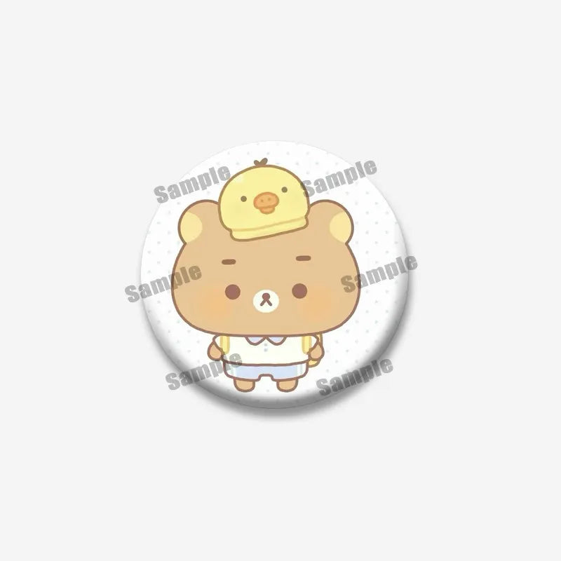 Rilakkuma Bear Badge Pin
